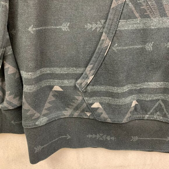 Ralph Lauren Polo Mens Sweater 2XL Black Gray Aztec Hoodie Southwestern Tribal - Picture 7 of 13